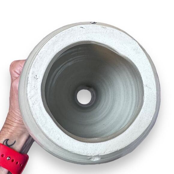 Williamsburg Pottery Lamp Base Only Yorktowne Salt Glaze Stoneware Jug Floral - Picture 9 of 13